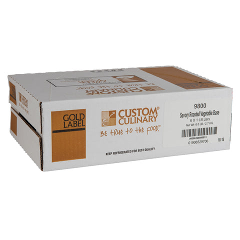 Custom Culinary Gold Label Savory Roasted Vegetable Base, 1 Pound -- 6 per case.