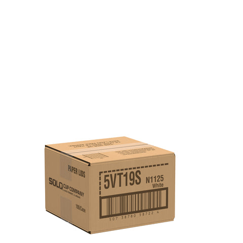 Solo® LID PAPER CLAYCOAT PAPER BUCKET VENTED WHITE 83 OZ