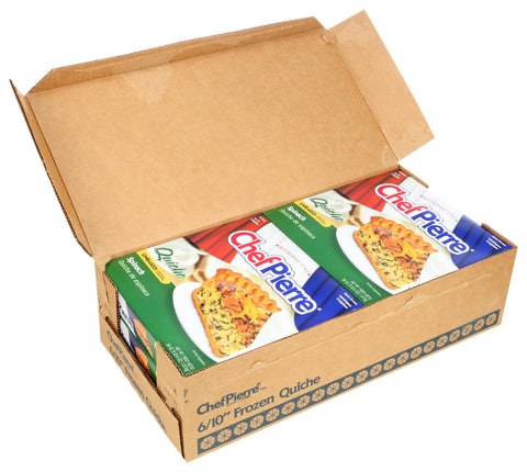 Sara Lee Chef Pierre Unbaked Spinach Quiche, 10 inch -- 6 per case.