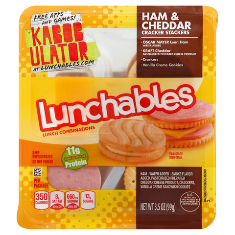 Oscar Mayer LUNCHABLE HAM/CHEDDAR CHEESE CRACKER