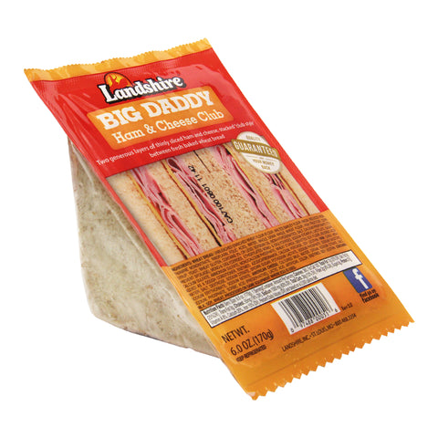 Landshire® SANDWICH WEDGE TRIPLE DECK HAM & CHEESE 6 OZ 10000010451