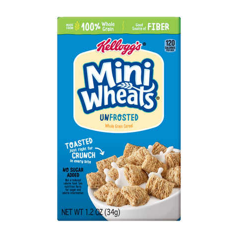 Kellogg's® CEREAL MINI-WHEATS® UNFROSTED BITE SIZE INDIVIDUAL BOX