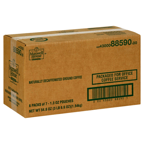 Maxwell House Decaf Special Delivery Ground Coffee - 1.3 oz pack, 42 packs per case