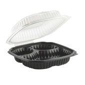 Culinary Classics® CONTAINER PLASTIC 3-COMPARTMENT VENTED 10.5X9.5