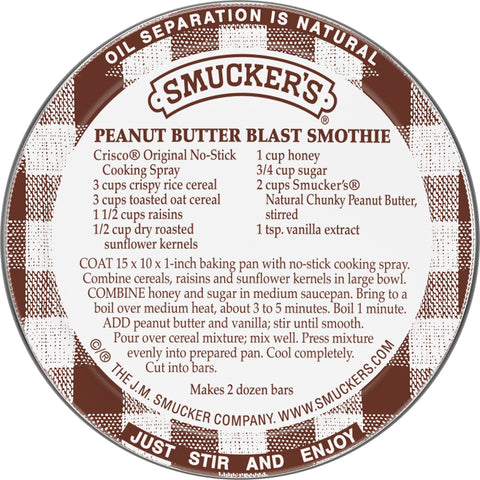 Smucker's® PEANUT BUTTER CREAMY NATURAL