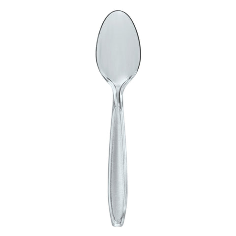 Spoon Tea Plastic Heavy Weight Clear Ps