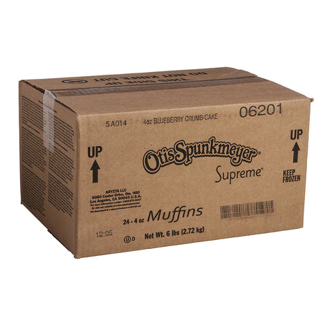 Otis Spunkmeyer Blueberry Crumb Cake Supreme Muffin, 4 Ounce -- 24 per case.
