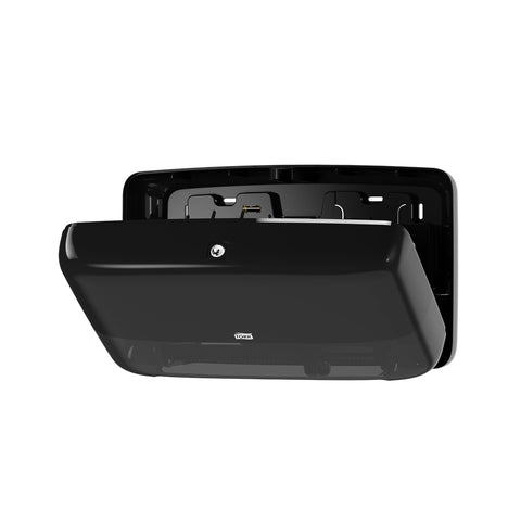 Essity Tork Elevation Design Black Twin Mini Jumbo Bath Tissue Roll Dispenser