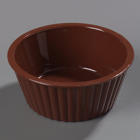 Carlisle RAMEKIN SAN FLUTED LENNOX BROWN 4.5 OZ