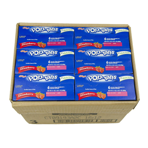 Pop Tarts Frosted Strawberry Toaster Pastry, 3.52 Ounce -- 72 per case.