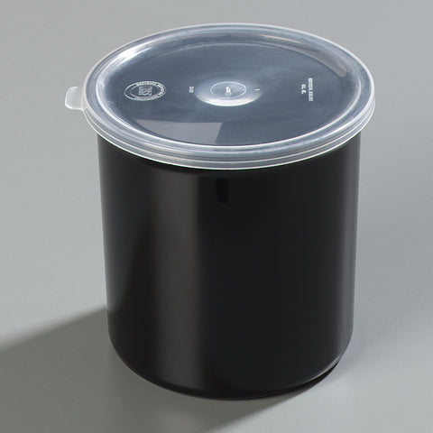 Carlisle CROCK CLASSIC BLACK W/ LID 1.2 QT