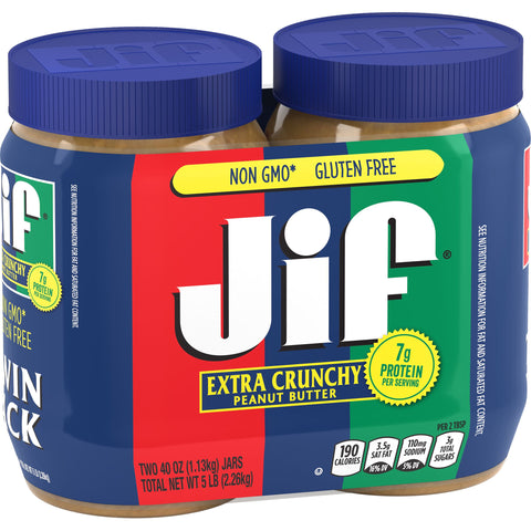 Jif® PEANUT BUTTER CRUNCHY TWIN PACK