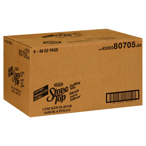 Stove Top Flexible Serving Chicken Stuffing 6 Case 48 Ounce