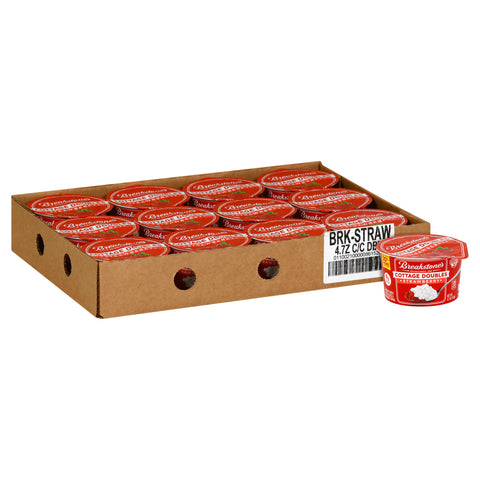 Breakstone's Cottage Doubles Strawberry Cottage Cheese, 4.7 Ounce -- 12 per case
