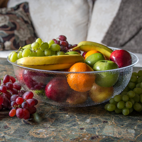 Carlisle BOWL ROUND PEBBLED CLEAR 10 QT