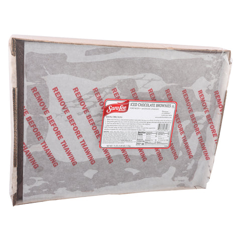 Sara Lee Frozen BROWNIE ICED CLASSIC NO NUTS UNCUT 12X16