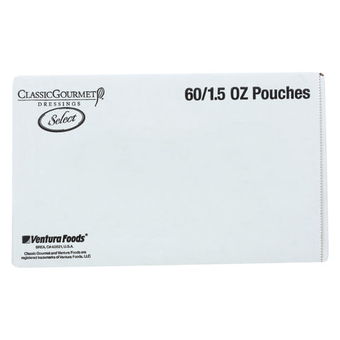 Classic Gourmet Blue Cheese Dressing, 1.5 Ounce Pouch -- 60 per case.