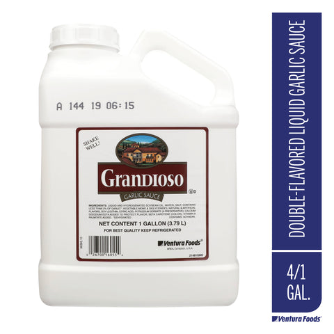 Grandioso Liquid Garlic Sauce, 8.5 Pound Jug -- 4 per case.