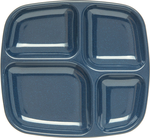 Carlisle TRAY SERVER 4-COMPARTMENT CAFÉ BLUE 10-5/16