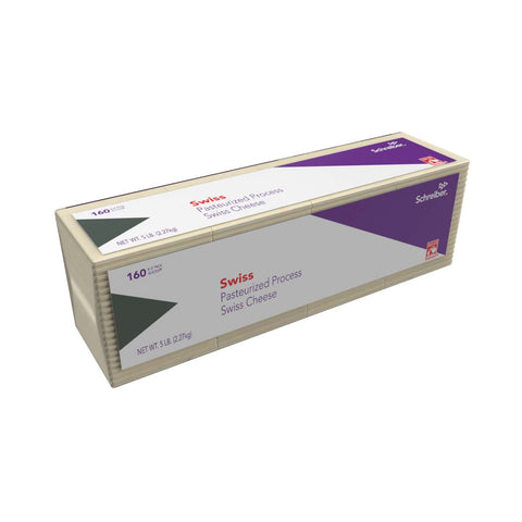 Schreiber CHEESE SWISS SLICED 160 CT