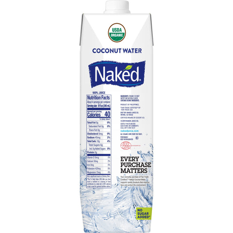 Naked Juice WATER COCONUT ORGANIC NSA ASEPTIC CARTON