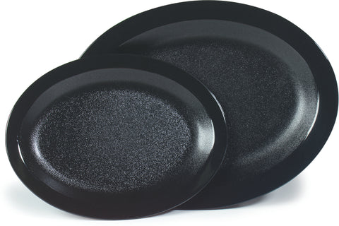 Carlisle PLATTER OVAL POLYCARBONATE BLACK 12X9