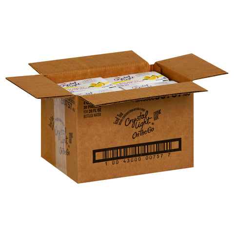 Krafts Crystal Light On The Go Iced Tea Drink 20 Ounce, 30 per pack -- 4 packs per case.