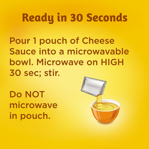 Velveeta Original Processed Cheese Sauce Pouch, 12 Ounce -- 8 per case.