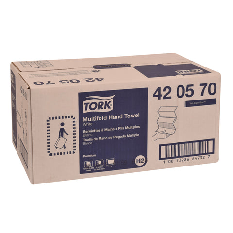 Tork Premium TOWEL MULTIFOLD WHITE 1-PLY 9X9.5