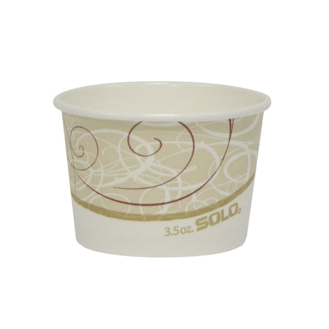 Solo Symphony® CONTAINER PAPER FOOD SINGLE SIDED POLY 3.5 OZ