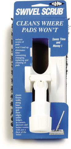 Carlisle BRUSH SWIVEL SCRUB® W/ POLYESTER BRISTLES BLACK 8