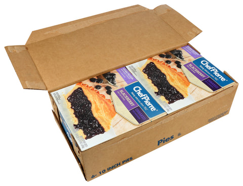Sara Lee Chef Pierre Traditional Unbaked Blackberry Fruit Pie, 10 inch -- 6 per case.