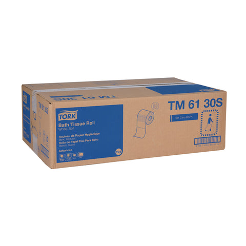 Tork 2 Ply White Septic Safe Advanced Bath Tissue - 500 sheets per roll -- 48 rolls per case