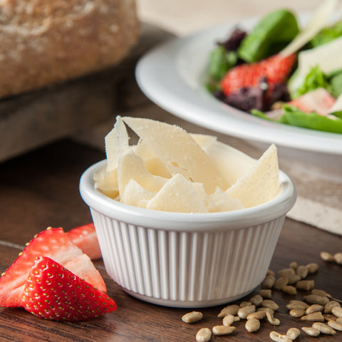 Carlisle RAMEKIN PLASTIC MEL FLUTED WHITE 3 OZ