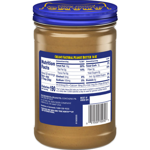 Peanut Butter Creamy Natural