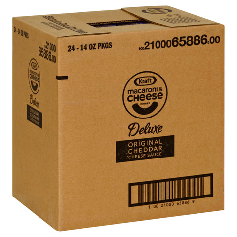 Kraft Macaroni Deluxe & Cheese Dinner Entree, 14 Ounce -- 24 Case