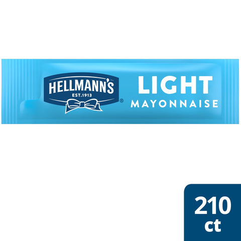 Hellmann's Light Mayonnaise Stick Packets, 0.38 Ounce -- 210 Per Case