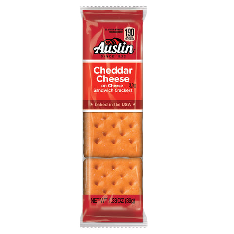 Austin Cheddar On Cheese Sandwich Cracker, 1.38 Ounce -- 96 per case