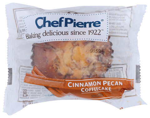 Chef Pierre Cinnamon Pecan Coffeecake Muffin, 4.75 Ounce -- 24 per case.