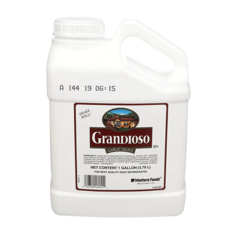 Grandioso Liquid Garlic Sauce, 8.5 Pound Jug -- 4 per case.