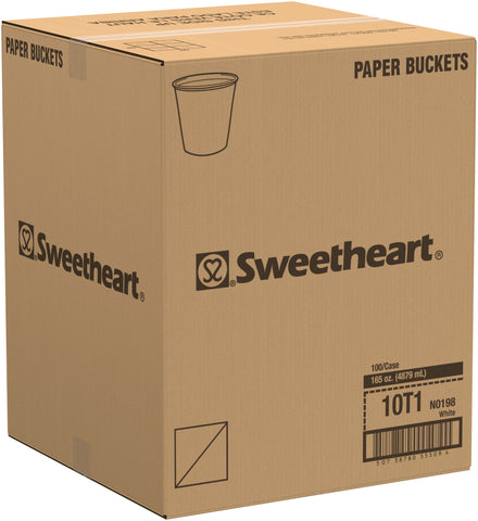 Solo Unprinted Untreated Paper Bucket, 165 Ounce -- 100 per case.