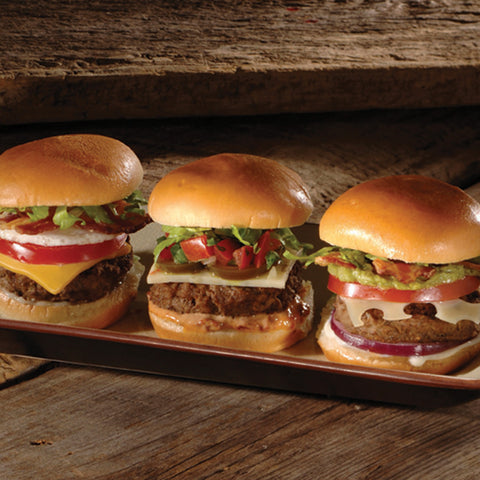 Beef Steakburger Mini With Bun Charbroiled 2.2 Oz 10712