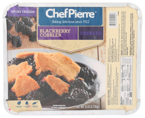 Sara Lee Chef Pierre Homestyle Blackberry Cobbler, 6 Pound -- 4 per case.