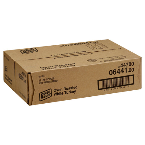 Kraft Oscar Mayer Oven Roasted White Turkey, 16 Ounce -- 12 per case.