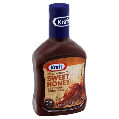 Kraft Sweet Honey Barbecue Sauce, 18 Ounce -- 12 per case