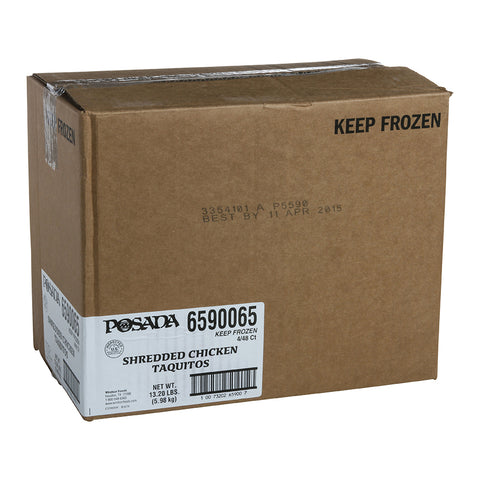 Posada Shredded Chicken Taquitos, 1.1 Ounce -- 192 per case.