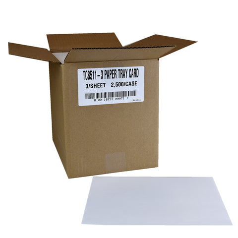 National Checking Two Perfs 3 Sheet Cut, 8.5 x 11 inch -- 2500 per case.