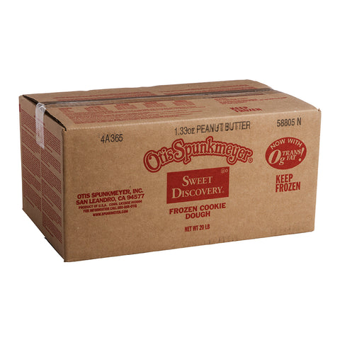 Otis Spunkmeyer Sweet Discovery Peanut Butter Cookies Dough, 1.33 Ounce -- 240 per case.