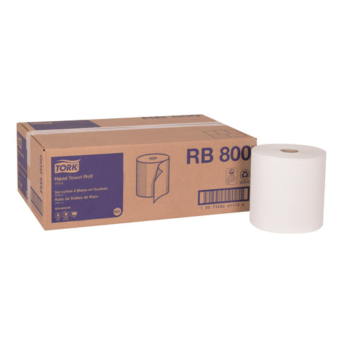 Tork Advanced TOWEL ROLL NON PERFORATED WHITE 7.85X800