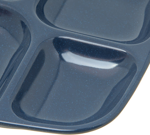 Carlisle TRAY SERVER 4-COMPARTMENT CAFÉ BLUE 10-5/16